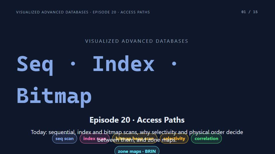 Title card of Episode 20: Access Paths